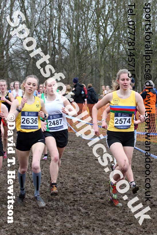 Womens under-20s Inter Counties Cross Country, Prestwold Hall, Loughborough. Photo: David T. Hewitson/Sports for All Pics